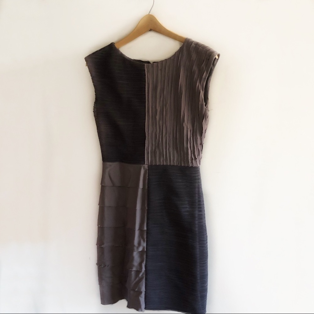 BCBGMaxAzria patchwork purple dress